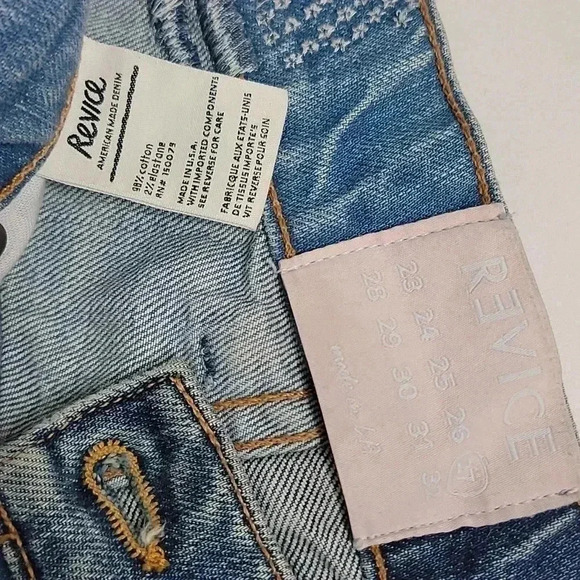 REVICE Women's High Rise Two-Tone Jeans - Picture 10 of 13